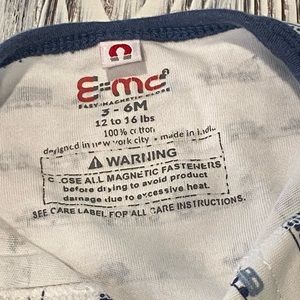 E=Mc2 magnetic 3-6 month pajamas
